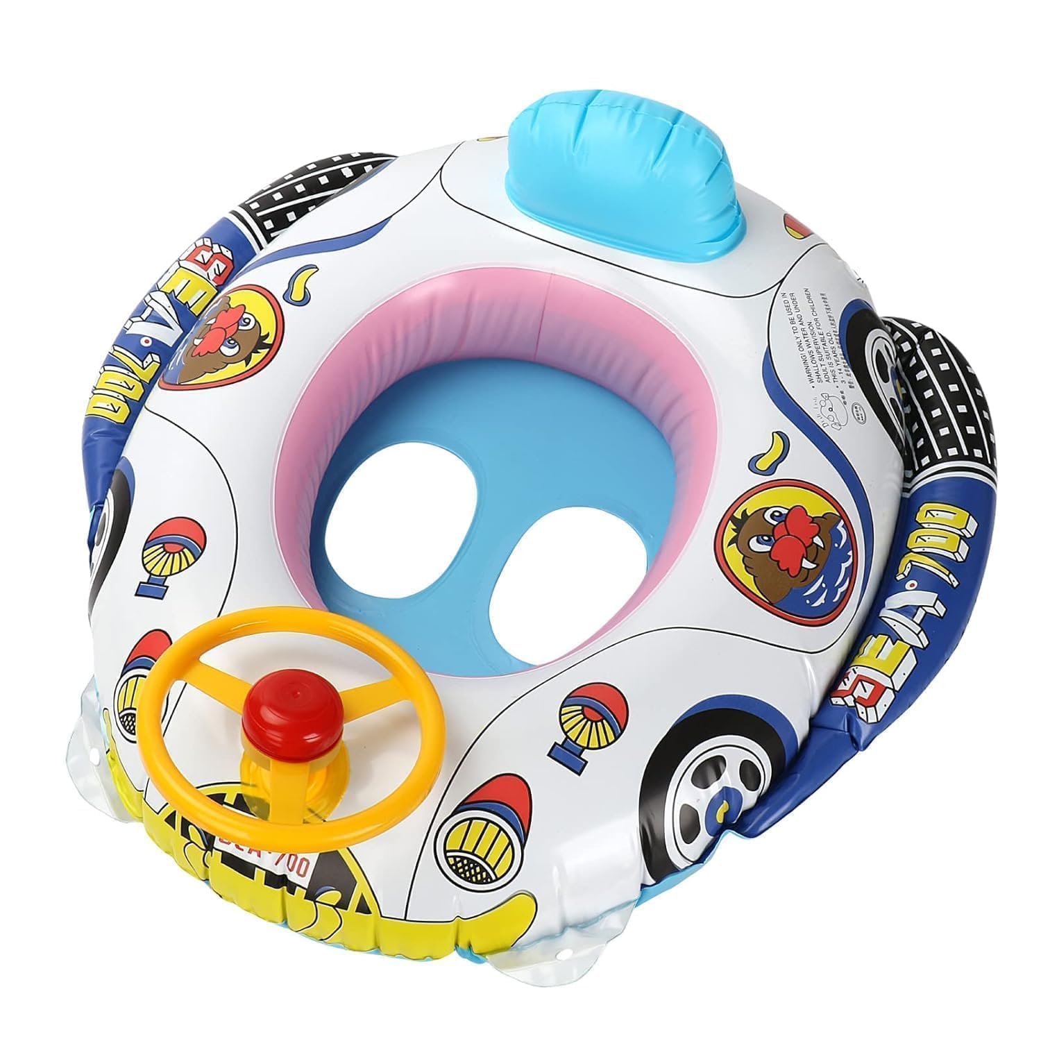 Swim Ring for Kids Inflatable Pool Float Tube for 1-5 Years Baby Girl Boys Inflatable Swimming Safety Tube (Swimming Ring).-image-21