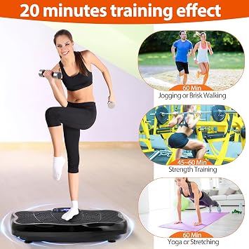 ZENY Vibration Plate Exercise Machine, Full Body Vibration Platform for Home Workout, Weight Loss, Lymphatic Drainage, Body Shaping