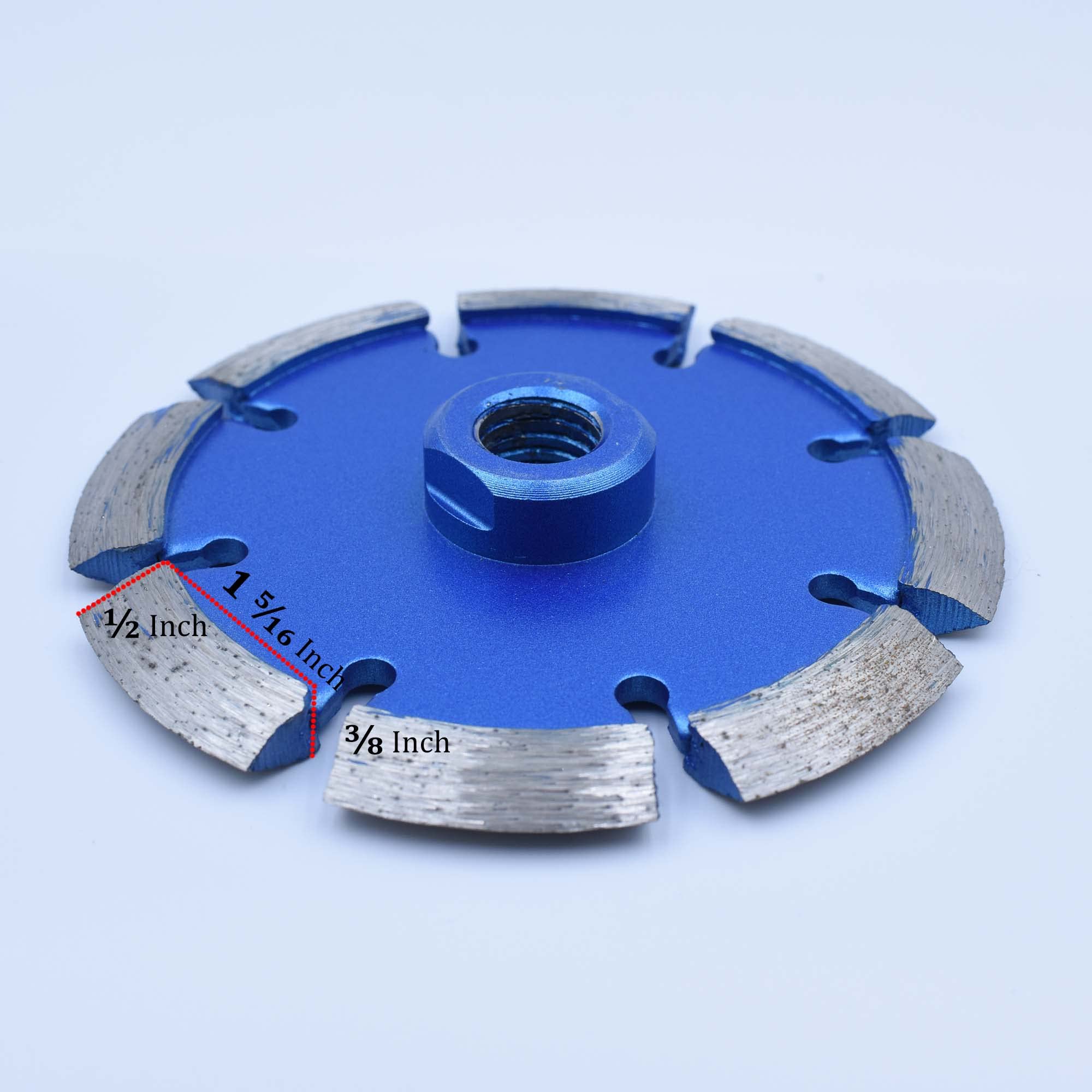 11,4 cm Breite, 1,6 cm Breite, 1,6 cm (5/8 Zoll) 11 Dorn Riss-Chaser-Klinge, Diamant-Mörtelentfernungsklinge für Beton 4,5, Mörtelentfernungsklinge (11,4 x 1 cm)