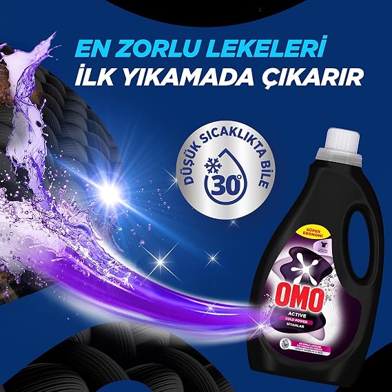 OMO Active Cold Power Liquid Detergent for Blacks 2500 ml