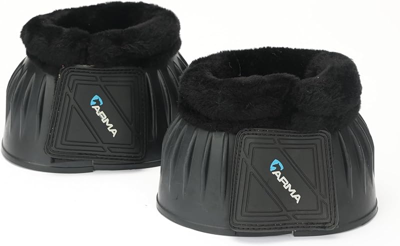 Bota de Proteção para Casco com SupaFleece e Fechamento Duplo Shires ARMA Preta (Full)
