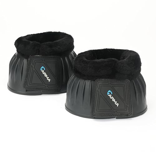 Shires Over Reach - Botas para caballos, negro