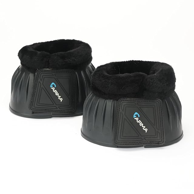 Shires Over Reach - Botas para caballos, negro