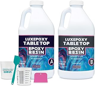 12 Kitchen Worktop Ideas That Look Expensive 6 Luxepoxy Resin Gallon Kit – Premium Epoxy Tabletop Countertop Kit with E...