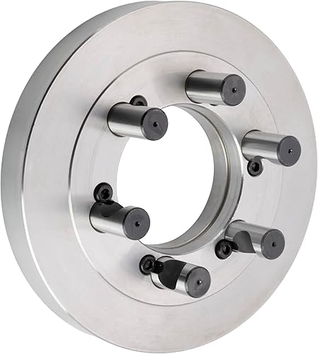 CME D1-6 Camlock - Placa trasera de portabrocas de torno de 10 pulgadas de diámetro, 1 pulgada de grosor, semiacabada, a máquina para adaptarse