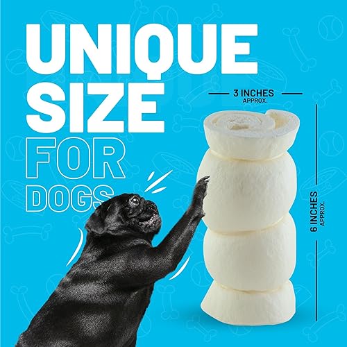 Miniatura 6 de SITKA Farms - Rollos de mejillas de carne de res de 5 a 6 pulgadas, 4 unidades, huesos extra gruesos para masticar para perros, sin cuero crudo,