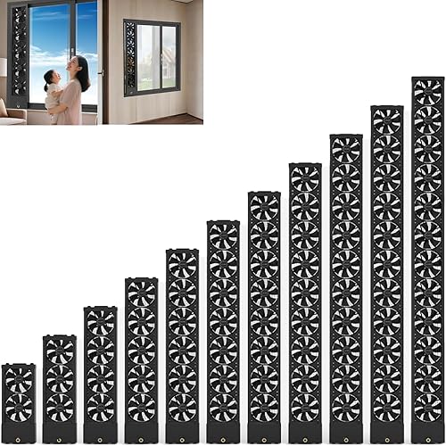 Ventilador de escape retráctil para ventanaSin necesidad de perforar agujeros, instalación incrustadaVentilador de escape para ventana de dormitorio