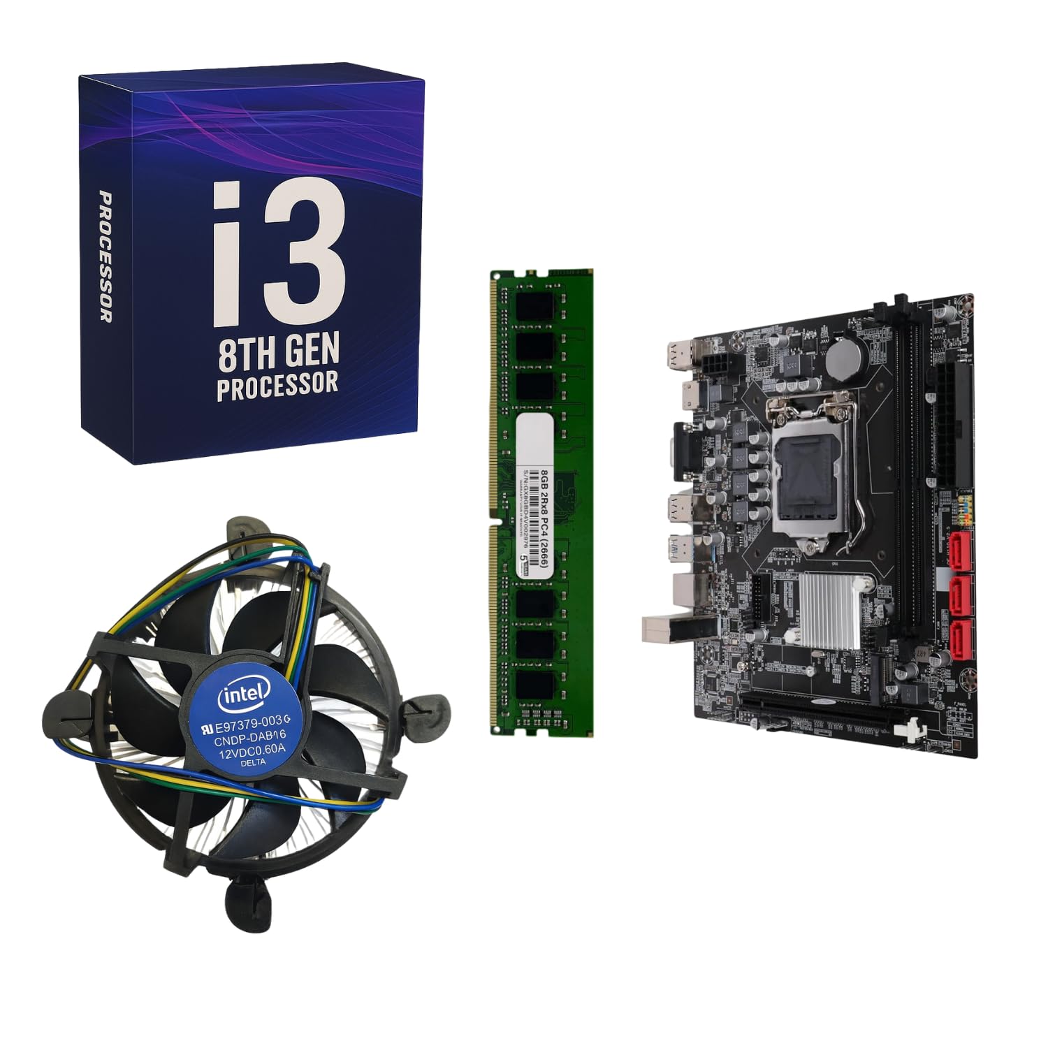 Amazon.in: Buy GLOBAL TOUCH Core i3 8100 Desktop Motherboard Combo