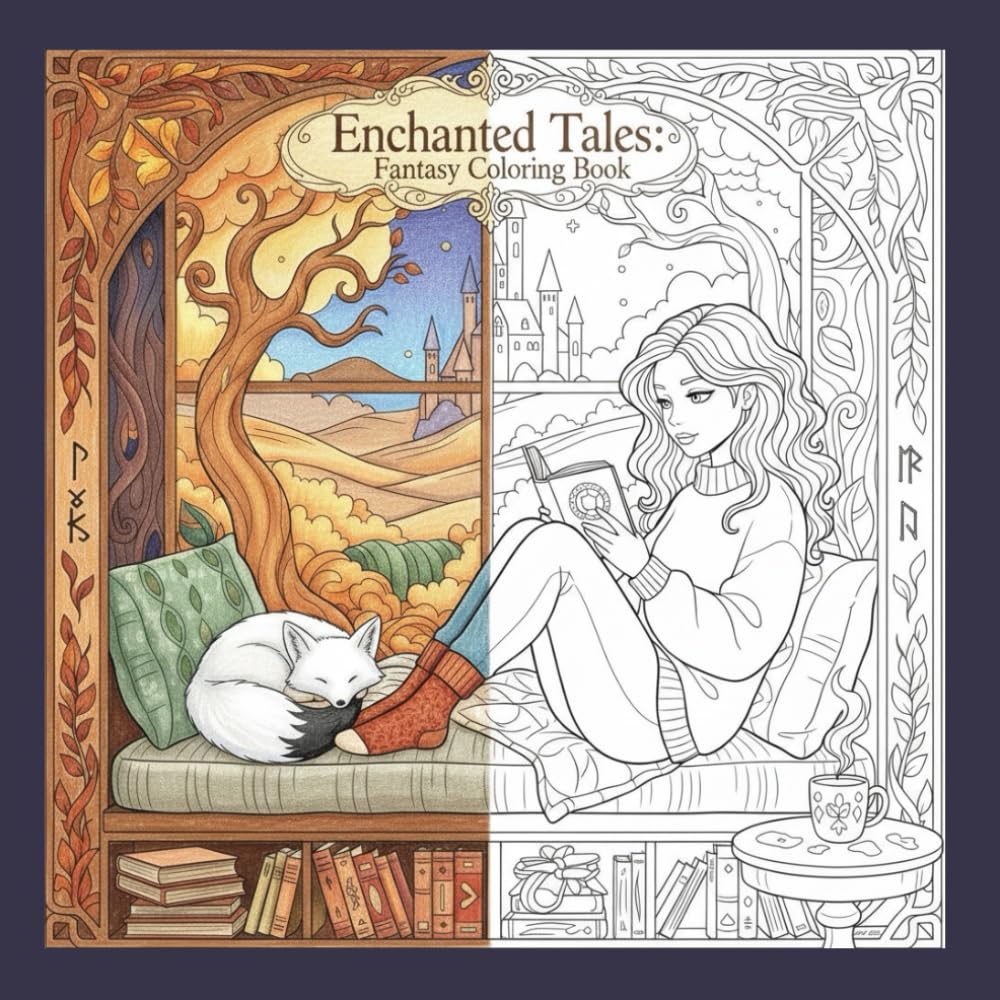 Enchanted Tales: Fantasy Coloring Book