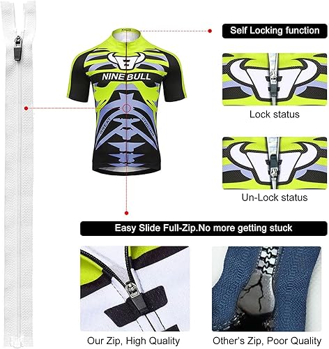 Miniatura 2 de Conjunto de camiseta de ciclismo para hombre, camiseta reflectante de secado rápido y pantalones cortos de ciclismo acolchados 3D, Spqx-2