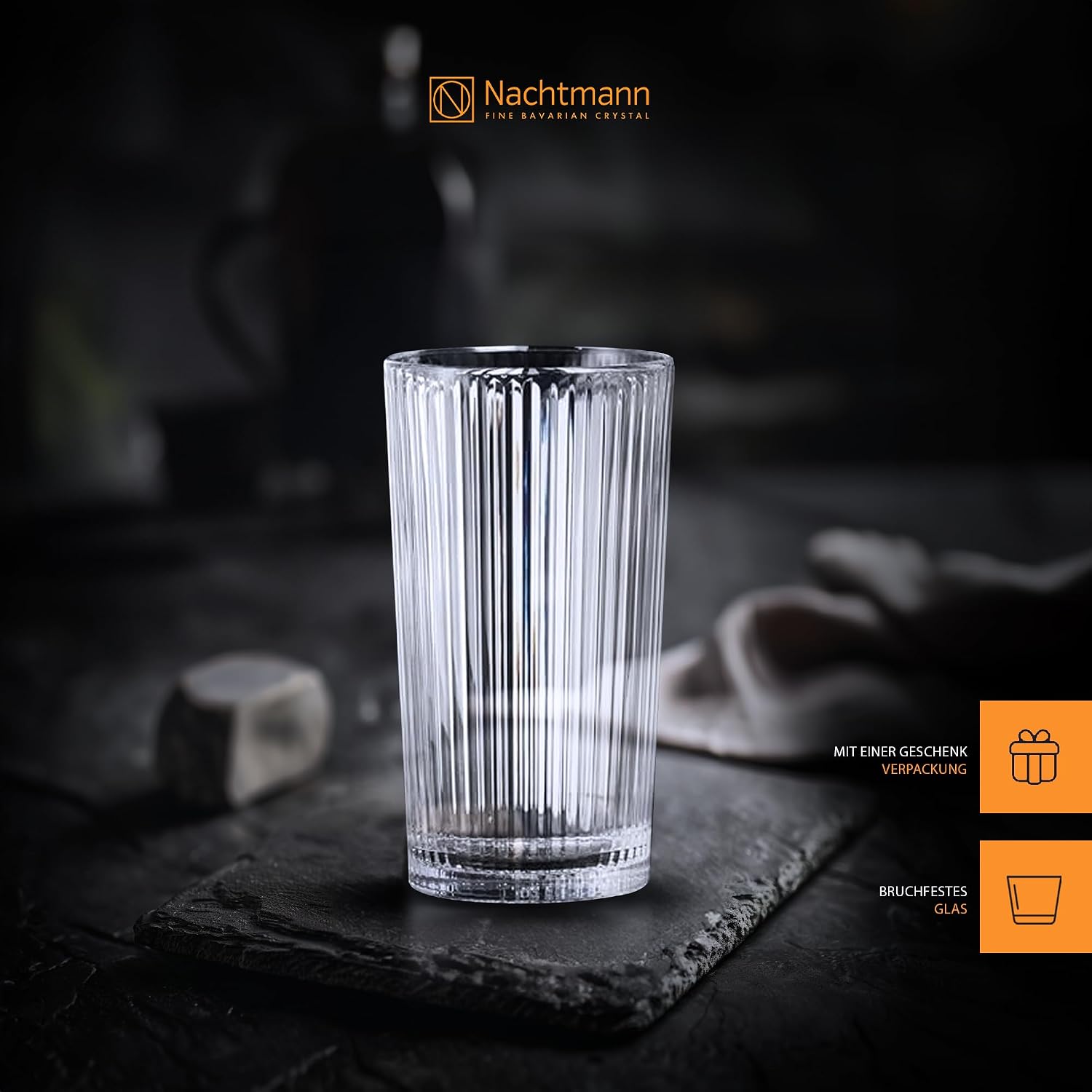 Nachtmann Set of 2 Cocktail Glasses Crystal Glass 395 ml Aperitivo 105577