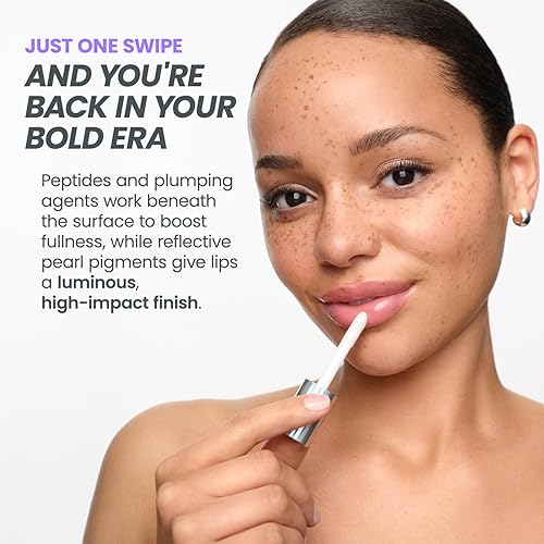 Vista 20 de Wonderskin Brillo de labios, brillo superior, brillo de labios transparente, maquillaje de labios hidratante y acabado de alto brillo