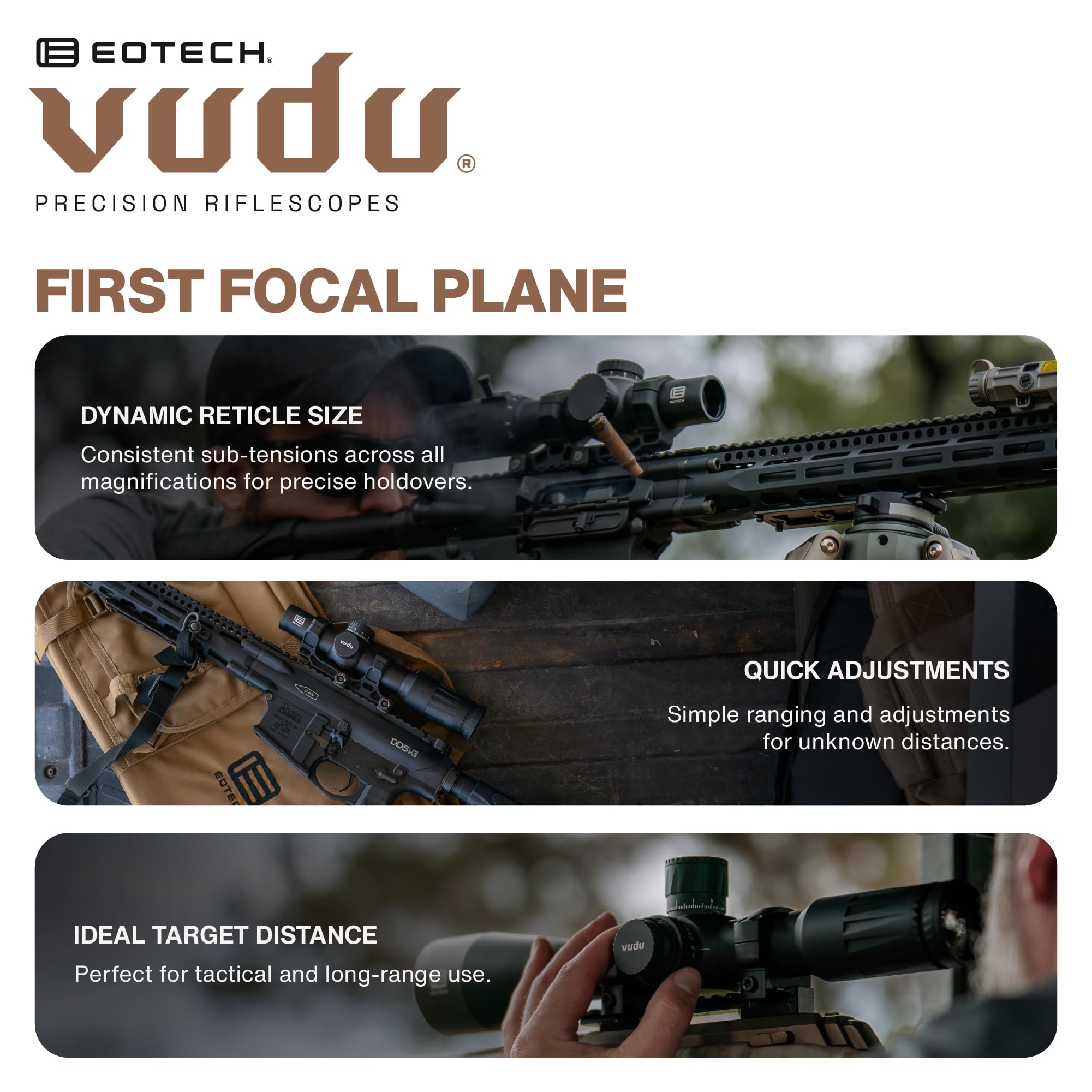 【新品未使用】EOTech vudu 1-6x24 スコープ Amazon.com : EOTECH Vudu 1-6x24mm Precision Rifle Scope : Sports
