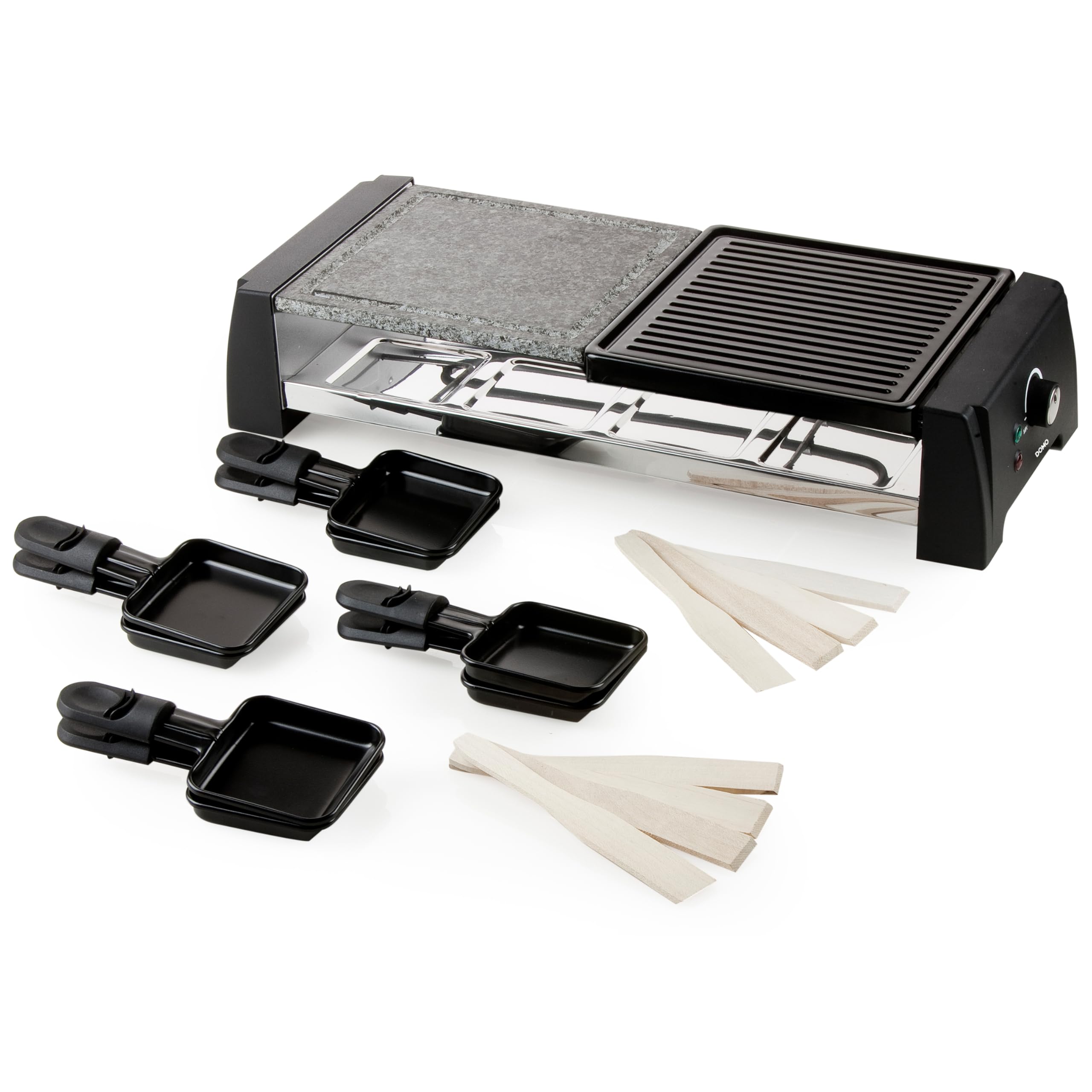 DOMO DO9190G grill raclette/kamienny, tworzywo sztuczne, 8