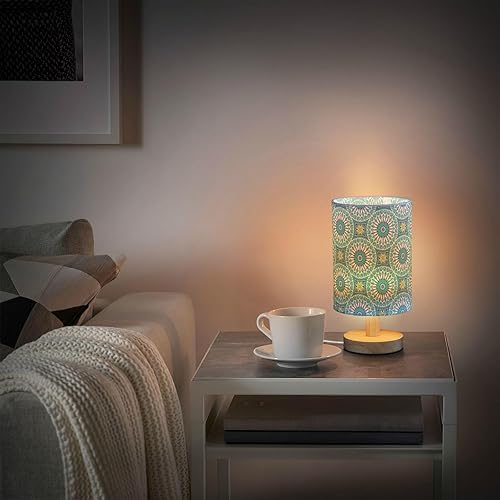 Miniatura 6 de Flower Abstract Circle Bedside Lamp Bedside Table Lamps Electric Table Lamp for Study College Dorm Bar
