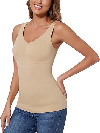Controllo Pancia Top Shapewear Donna Con Reggiseno Integrato - , Senza Ferretto, Taglie S-2XL Shapewear Leggero Reggiseno Integrato - Foto 12