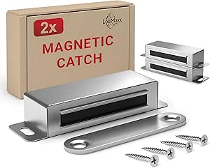 Intirilife 10x magneetsluitingen in WIT - Magnetische deurdranger met een houdkracht