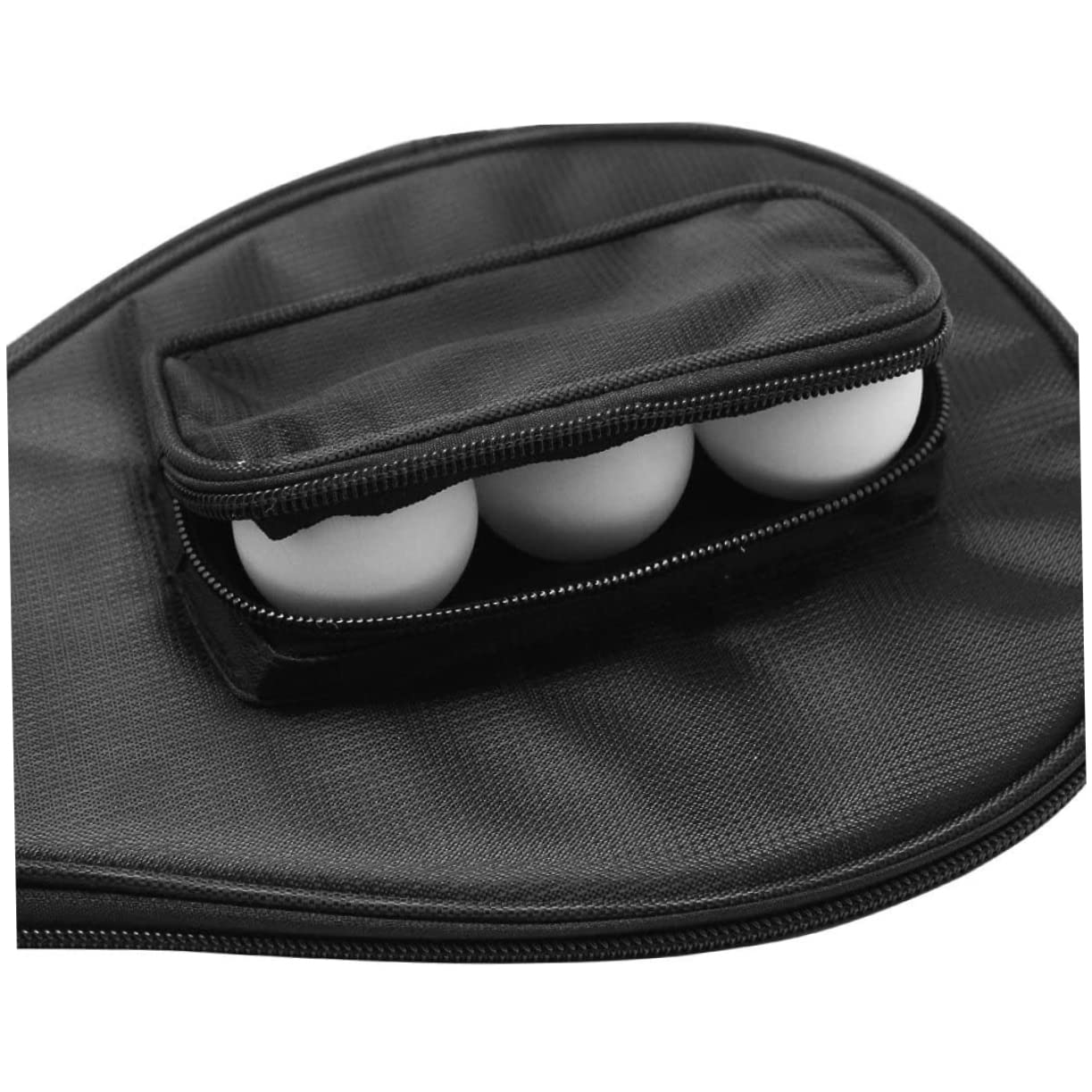 Toyvian Tischtennistasche Tennisschläger mit Tasche Fall Kopf Tennistasche Bag-Pong Zubehör Tischtennisausrüstungstaschen schützender Aufbewahrungskoffer Paddel Ärmel Oxford-Stoff Schwarz
