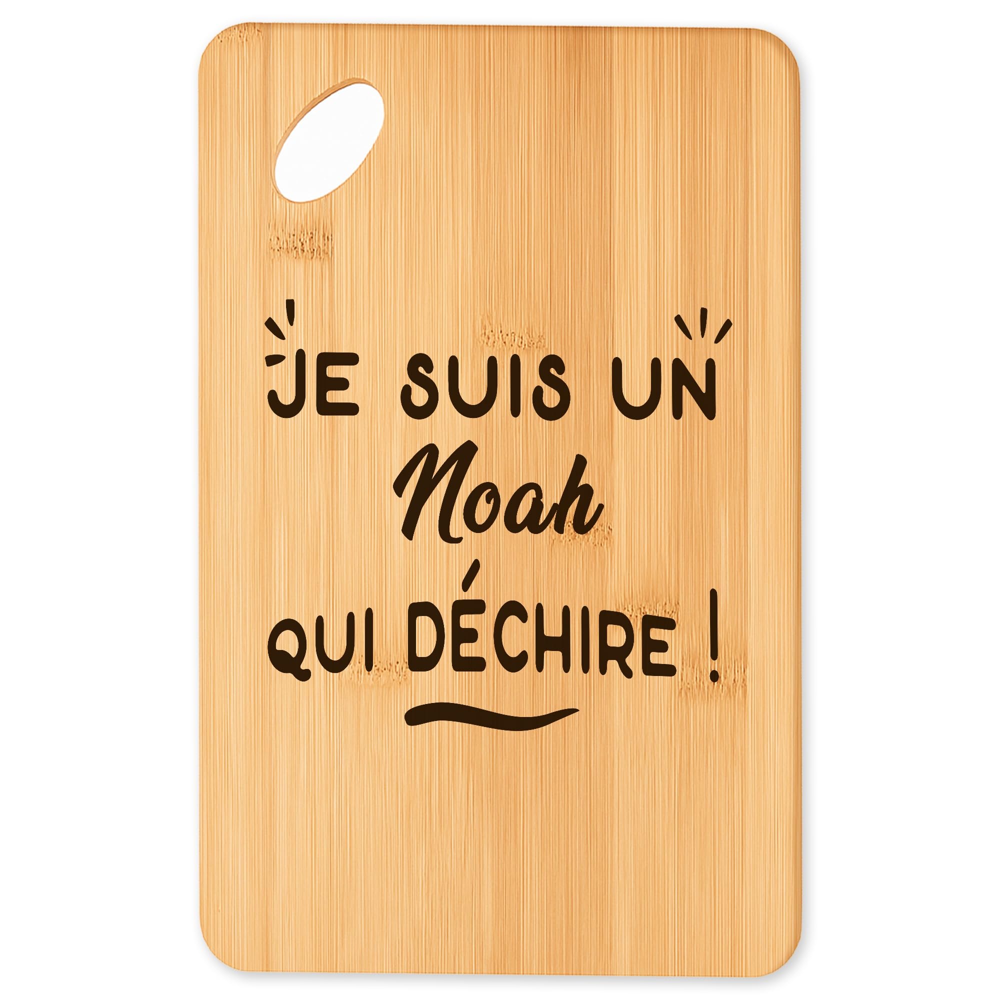 Planche à découper en bambou Noah planche apéro originale pour cuisine