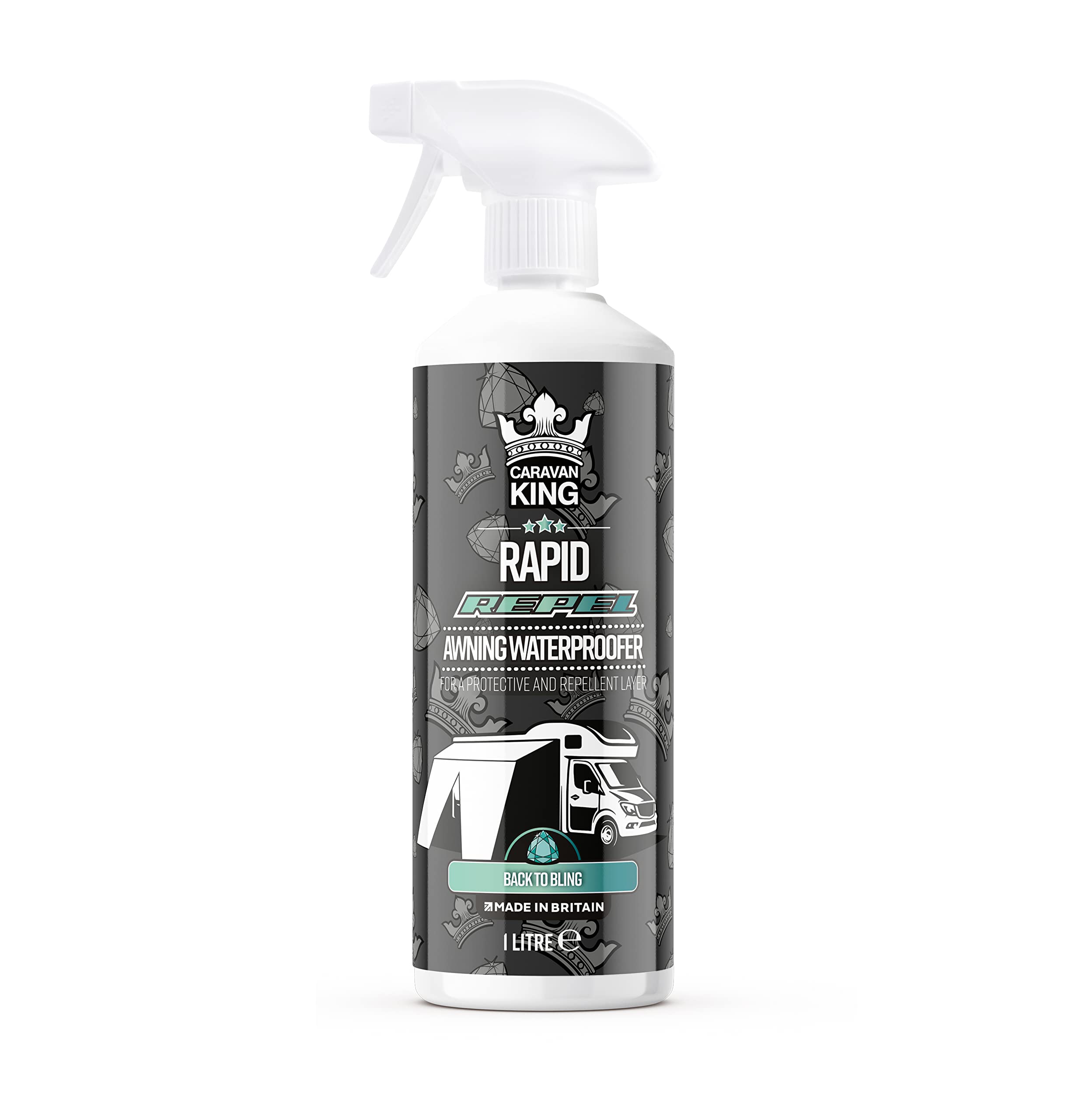 Caravan King – Awning & Canopy Waterproofer Spray – Long-Lasting Waterproof Protection for Caravan Awnings, Tents & Outdoor Fabrics, 1L