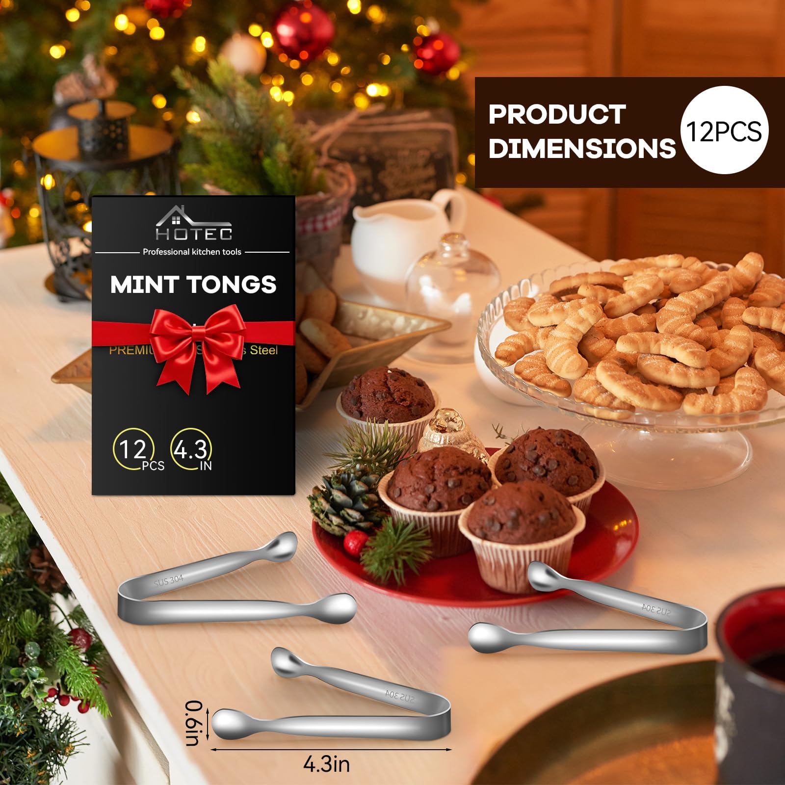 Mini Silver Tongs - Serving Sugar, Coffee & Appetizers -5