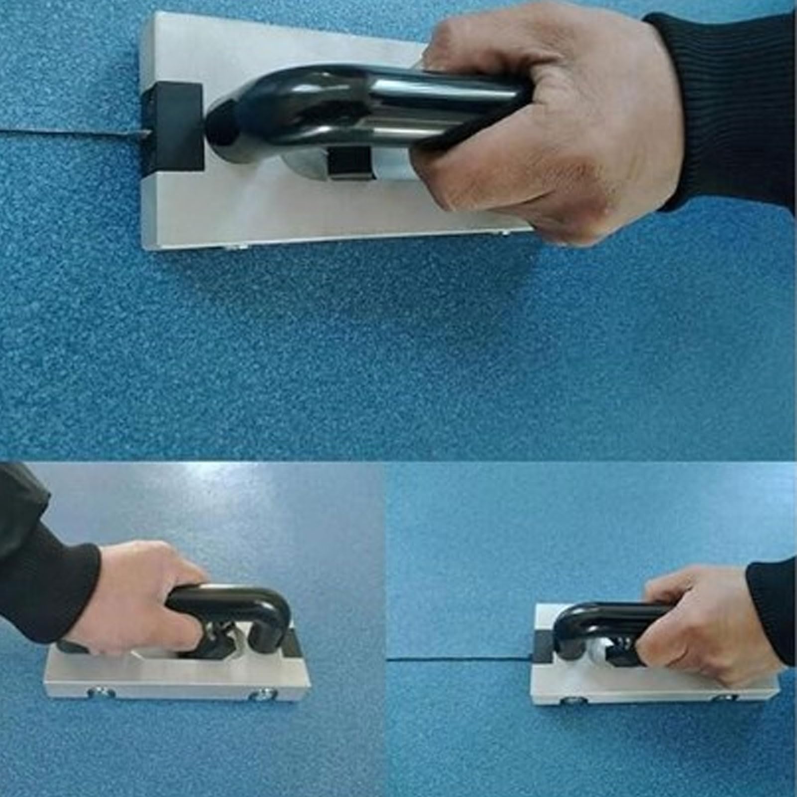 Rainureuse Manuelle de Sol en Alliage d'Aluminium, Coupe-Joint PVC avec Largeur Réglable 2-3mm, Kit de Soudage