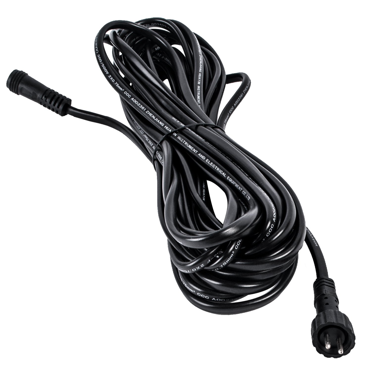 Köhko Low Voltage/12V Extension Cable (IP44) with 2-Pin Plug-In System for Outdoor Use - Suitable for Fountain Pump LED Lighting String Lights, 2 Metres 29011-2 — image 1