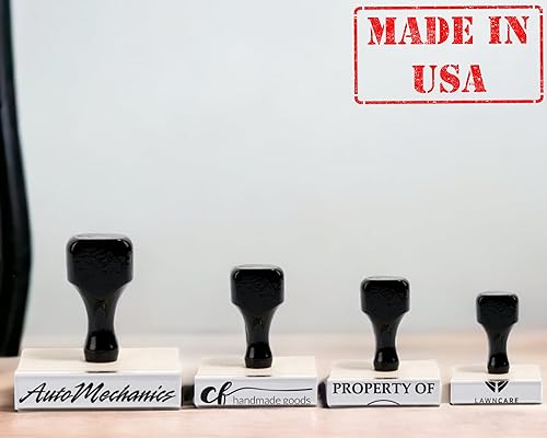 Sello de logotipo personalizado, sello de logotipo de mango de madera, sello de mano de goma personalizado, sello de mano de madera con logotipo