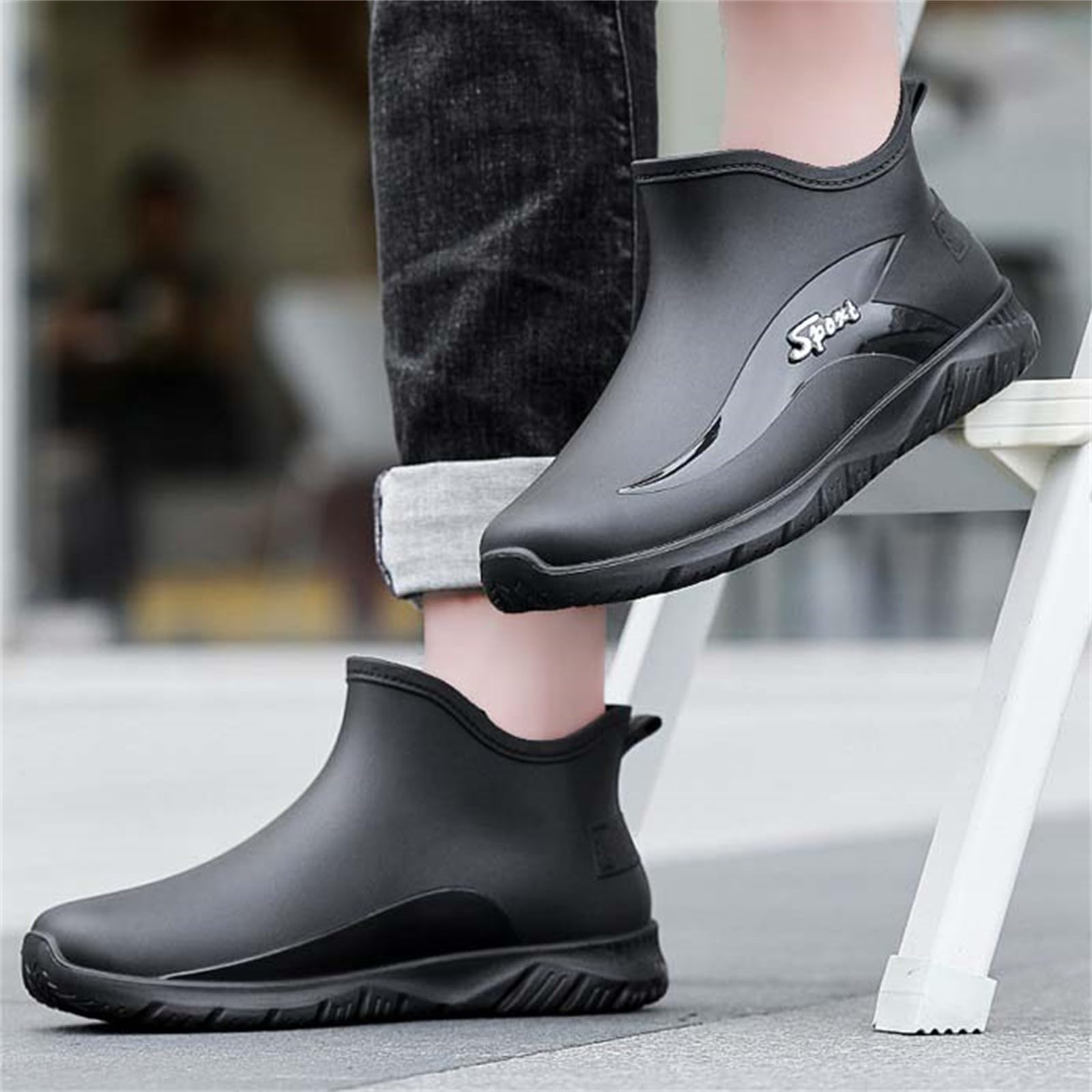 Generisch Hombre en la playa snorkel buceo pareja natación rojo reequipamiento flujos fondo suave piel zapatos involucrados hombres impermeable amplia