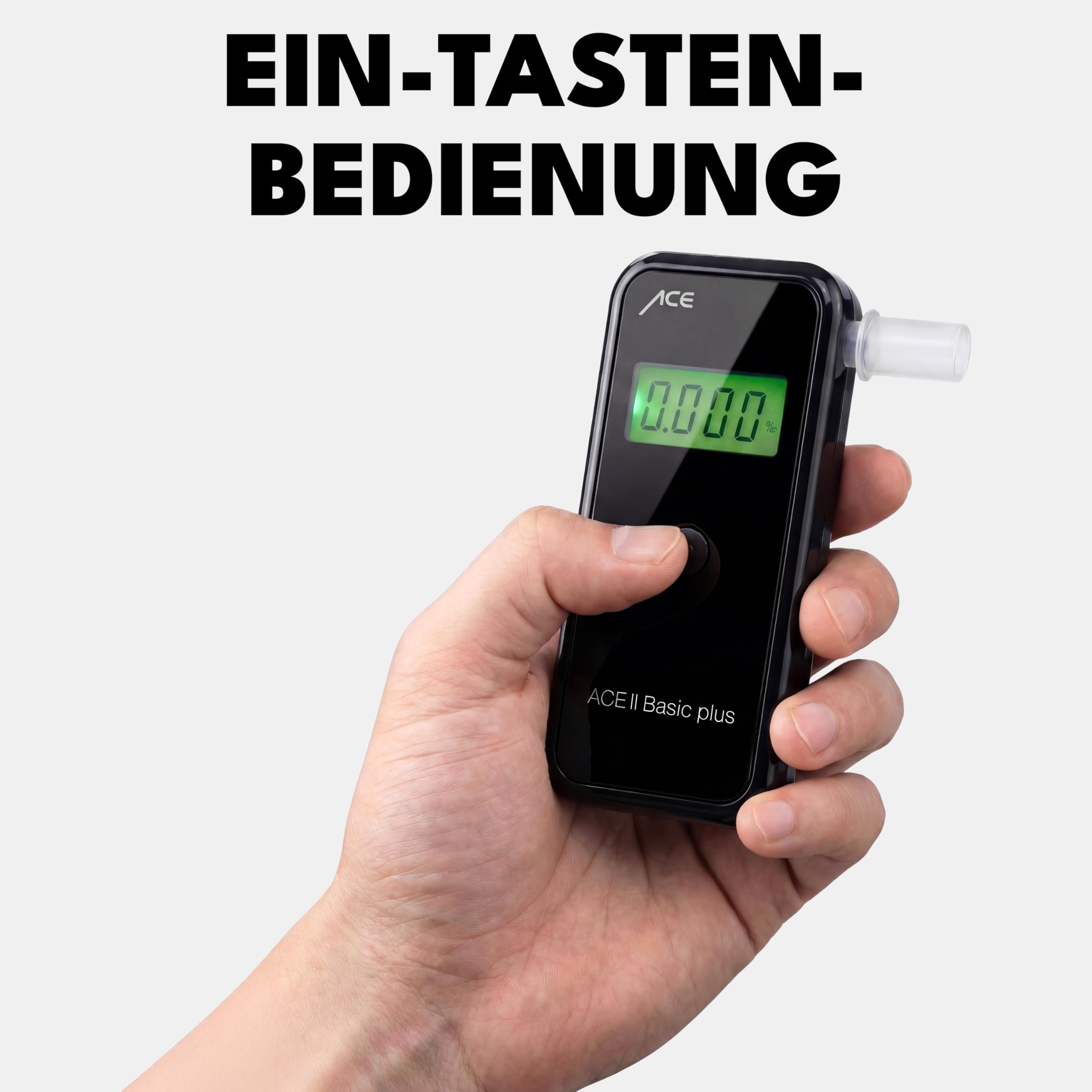 Ace AL9000 - Alcoholímetro con Sensor electroquímico, Color Negro