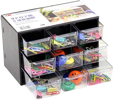 Amazon Co Jp Reachtop小卓上収納ボックス デスク収納ボックス 引き出し 仕切りケース 透明 文房具オフィス事務用品 化粧品収納 シンプル 小物入れ 多機能 整理 机上用品 小物ケース 黒 文房具 オフィス用品