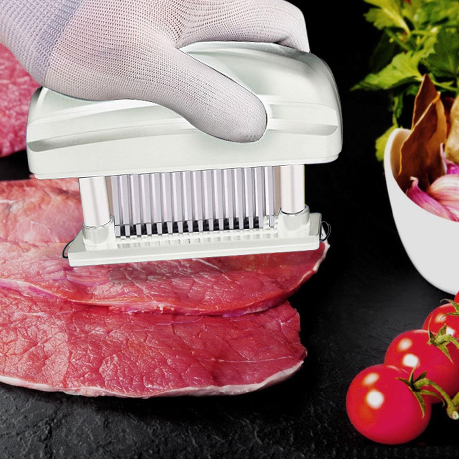 Utensile Cucina Professionale Batticarne In Acciaio Inox 304 - Martello Da Cucina A Doppia Faccia Con Manico Ergonomico Batti Carne Da Cucina - 9