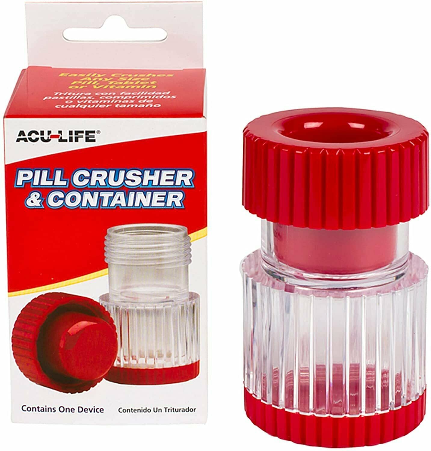 Acu-Life Pill Crusher And Container, 1 each by Acu-Life (Pack of 2)