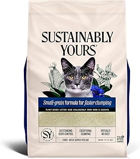 Sustainably Yours Cat Litter, Small-Grain Formula 10 lbs