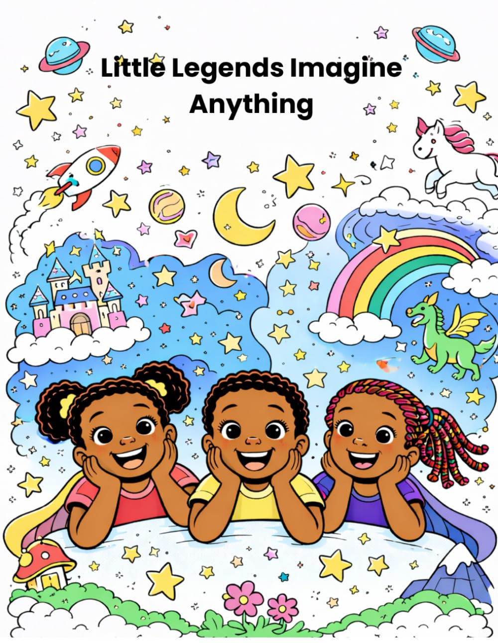 Little Legends: Imagine Anything: A Coloring Book Celebrating Black Kids & Big Dreams