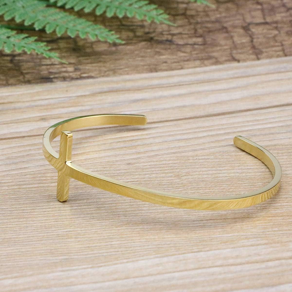 𝐂𝐫𝐨𝐬𝐬 𝐁𝐫𝐚𝐜𝐞𝐥𝐞𝐭 Religious Cuff Bangle 𝐁𝐢𝐛𝐥𝐞 𝐕𝐞𝐫𝐬𝐞 Christian Gifts Jewelry for 𝐖𝐨𝐦𝐞𝐧 - Image 2