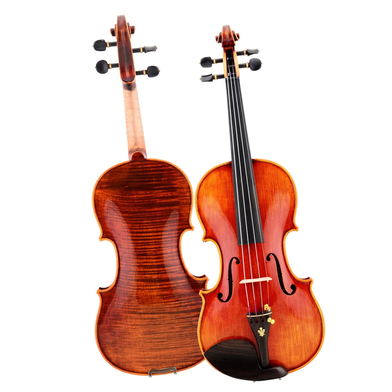 Ręcznie Robione Skrzypce Klonowe Skrzypce Instrumenty Muzyczne Profesjonalne Skrzypce Studenckie Z Futerałem Akcesoria Hebanowe Początkujące Skrzypce (Color : 1/8)
