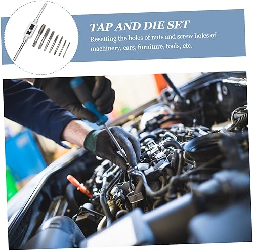 Miniatura 9 de Uonlytech 1 Unidades de extractor de pernos llave llave de mano juego de herramientas de rosca máquina roscado roscado herramienta de roscado