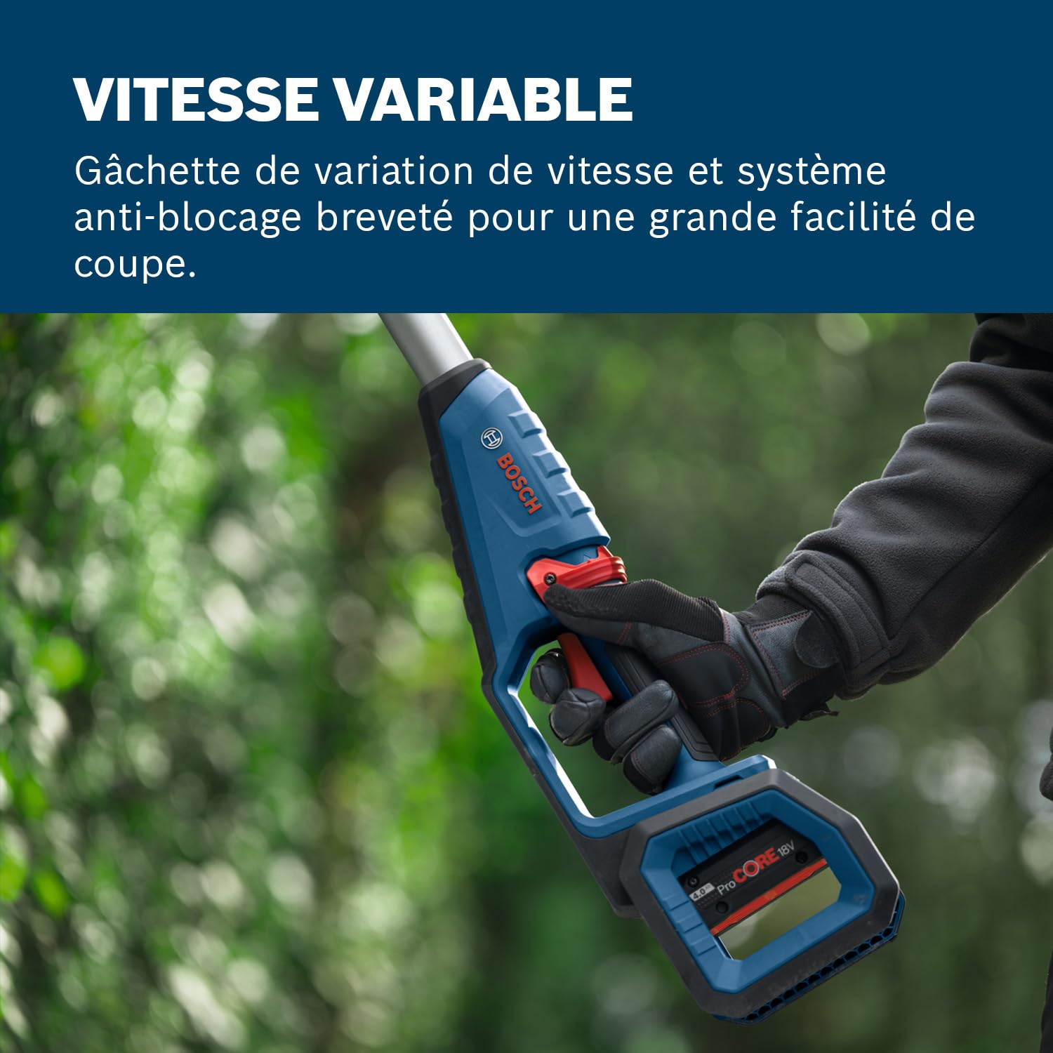 Bosch Professional Taille-haie télescopique GHE 18V-50 TP 18V 2,5 m 3400 courses/min 23,5 mm sans batterie