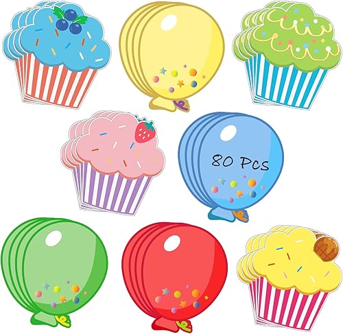 Miniatura 12 de Vuzvuv 48 piezas de recortes de papel de discos de los años 70, 80 y 90 con 100 puntos de pegamento, recortes de discos para decorar tablones de