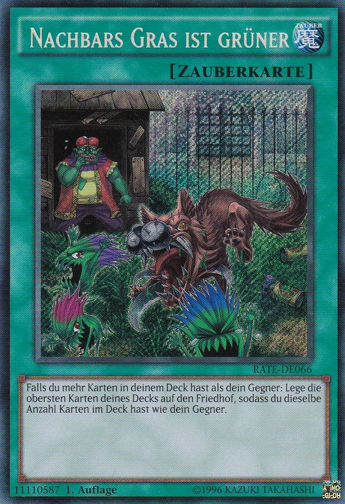 Konami - RATE-DE066 - Neighbor Grass Is Green - Secret Rare - DE