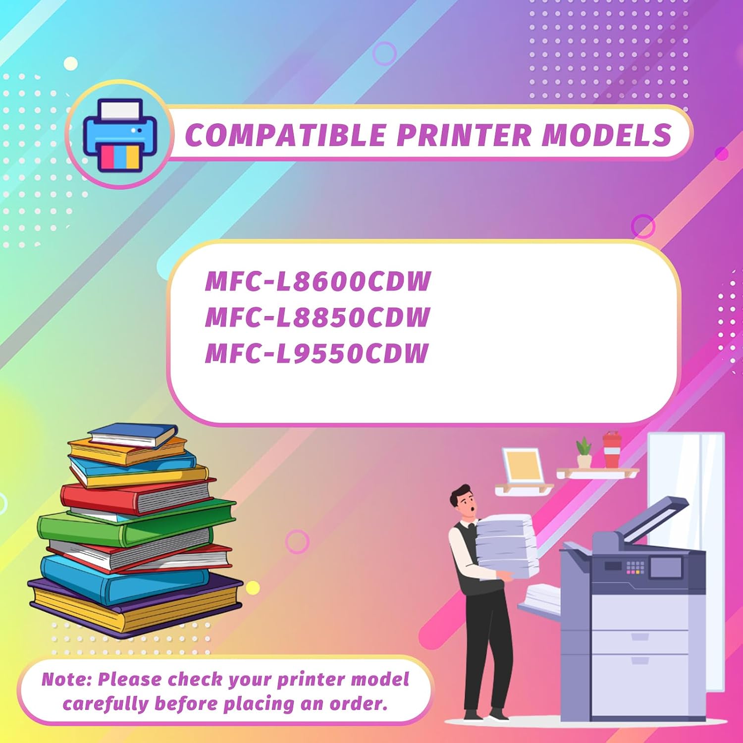 Compatible with Brother BU320CL Transfer Belt Unit Work for Brother MFC-L8600CDW MFC-L8850CDW MFC-L9550CDW Printers, High Yield 60000 Pages, Professional Printing with Chip (1 Set)
