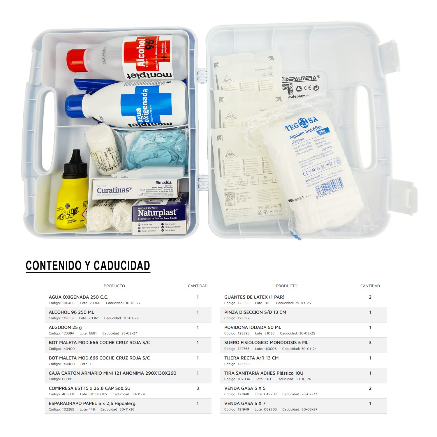 Pharma Botiquin Primeros Auxilios Emergencia Maletin Completo Homologado para Autocares Ambulancias