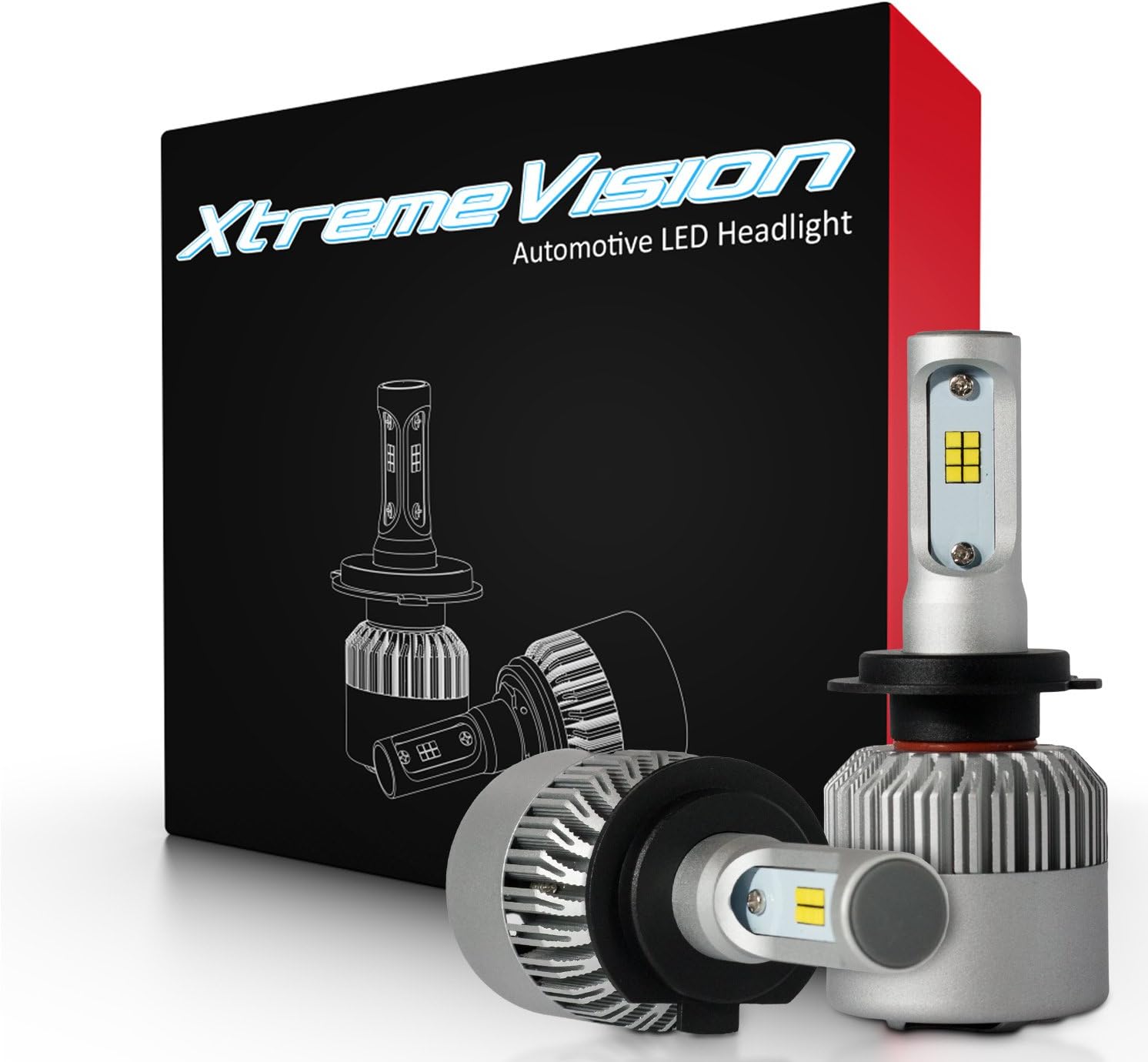 Xtremevision 7G 72W 16,000LM - H7 LED Headlight Conversion Kit - 6500K CSP LED - 2019 Model