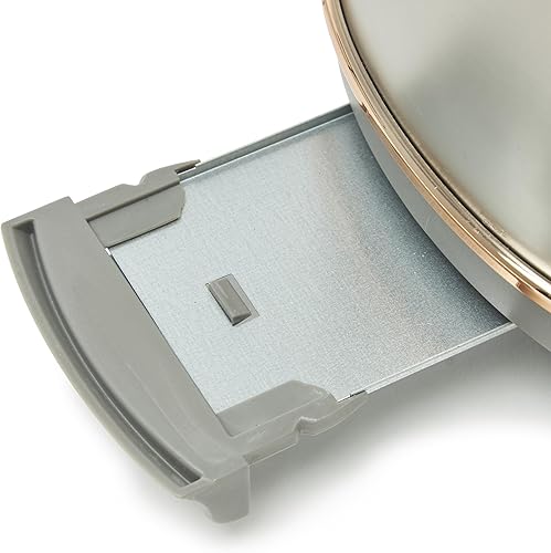 Miniatura 9 de Haden Heritage - Tostadora de acero inoxidable de 2 rebanadas de ranura ancha con control de tostado ajustable y pies antideslizantes, acero y cobre