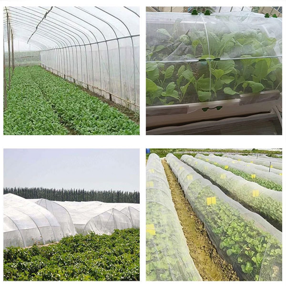 Red De Jardín Ultrafina, Malla para Cubrir Plantas, Red Antipájaros para Huertos, Verduras, Frutas, Flores, Cultivos, Invernaderos y Cubiertas De Hileras(0.7mm,4m x 10m)