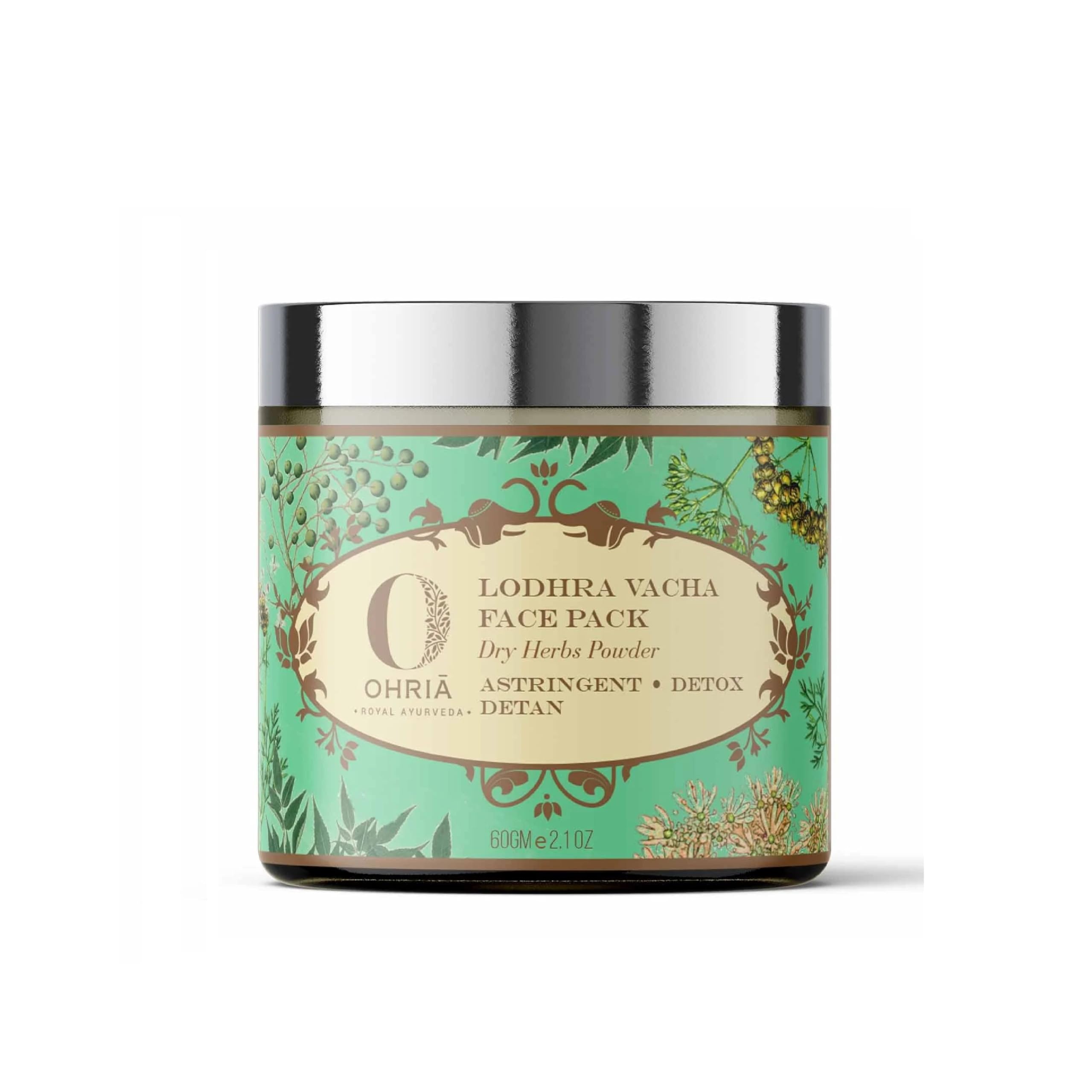 Ohria Ayurveda Lodhra Vacha De-Tan Face Pack | Natural Dry Herb Powder | Reduces Blemishes, Acne Marks & Tan | For All Skin Types- 60g-image-19