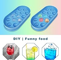 Vista 3 de Moldes y bandejas para cubitos de hielo, 13 bandejas de cubitos de hielo de malla con tapas para pequeños moldes de cubitos de hielo para una fácil