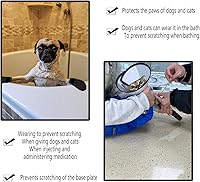 Vista 5 de 4 guantes para gatos para evitar arañazos, zapatos de malla transpirable para gatos, guantes ajustables antiarañazos, adecuados para gatos cuando se