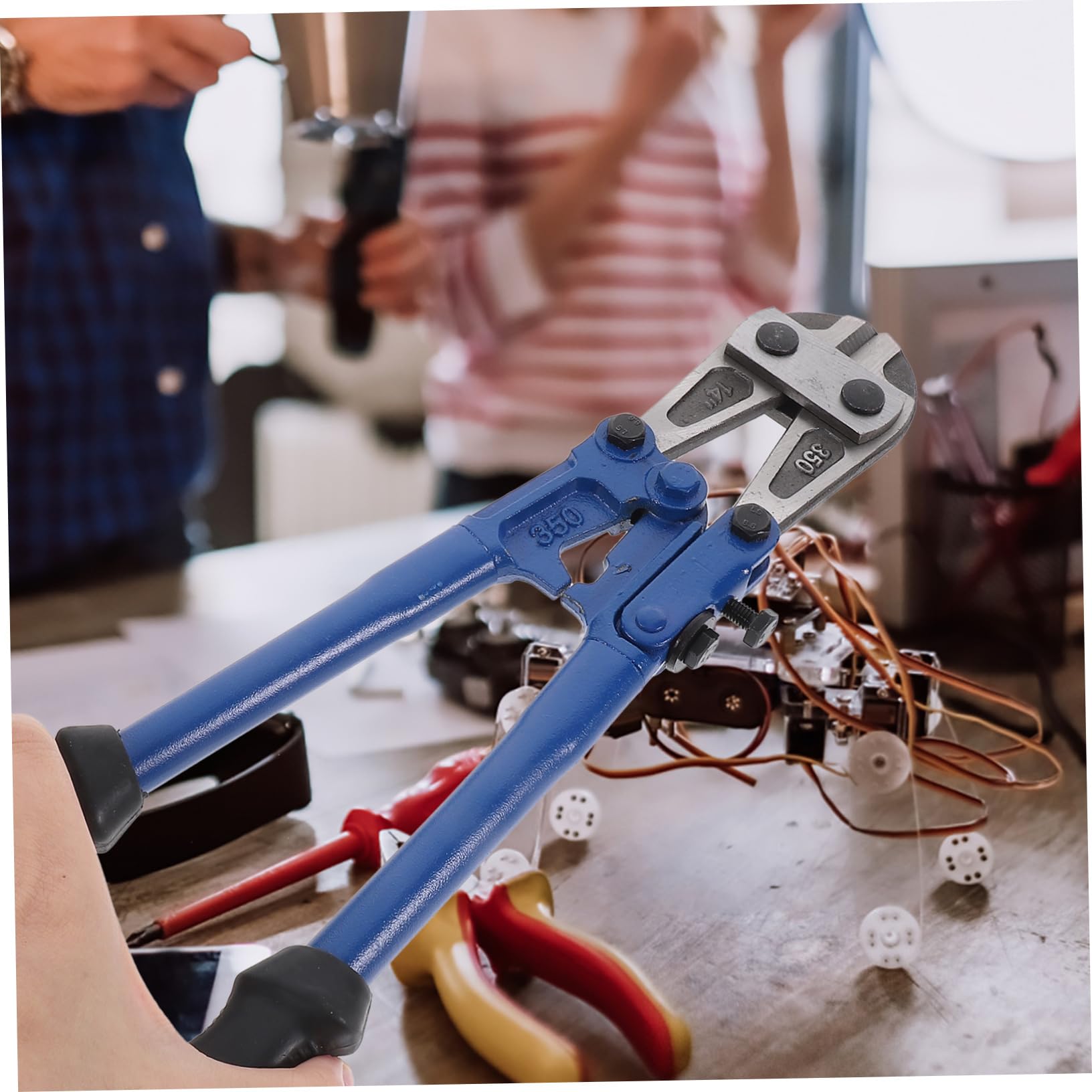 Cortador de Pernos 2 Piezas 8 y 14 Pulgadas de Acero | Mango Ergonómico de Goma, Diseño Pesado para Varilla y Chapa, Juego Manual de Dos Unidades